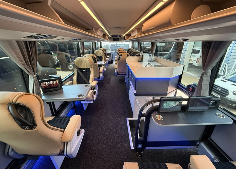 Johnston Coaches has first Van Hool T17 Astron for Leger Luxuria